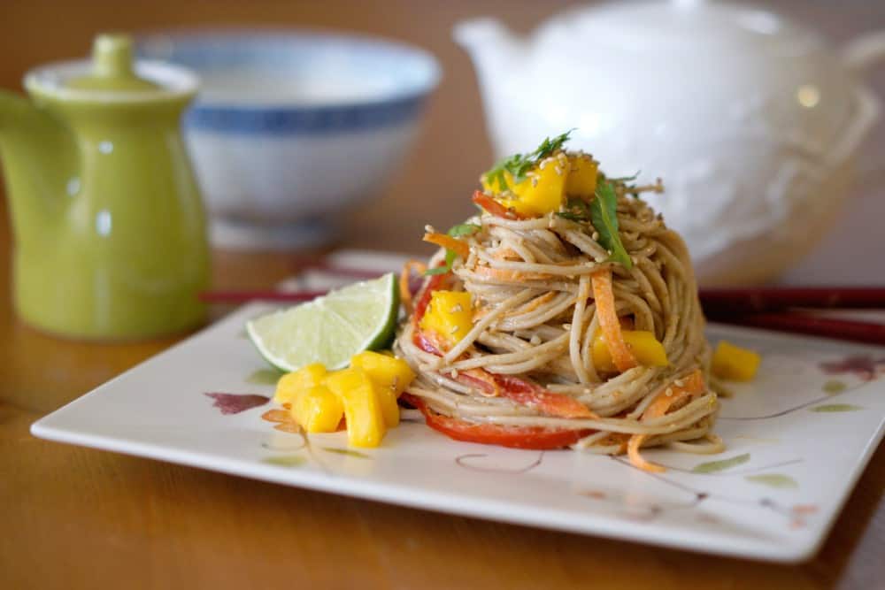 Soba Noodles with Almond Sauce