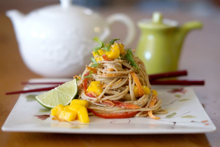 Asian Almond Soba Noodles