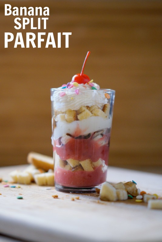 Banana Split Parfait