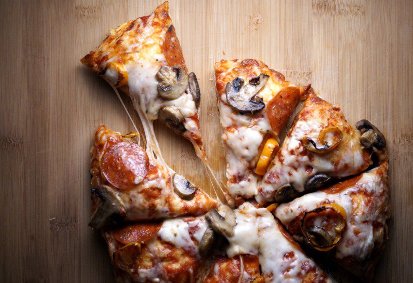 Mushroom Pepperoni Pizza