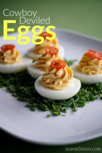 Cowboy Deviled Eggs Recipe - an easy way to make deviled eggs for your next party