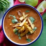 Chicken Tortilla Soup - JoanieSimon.com - an easy crock pot recipe for weeknight dinners