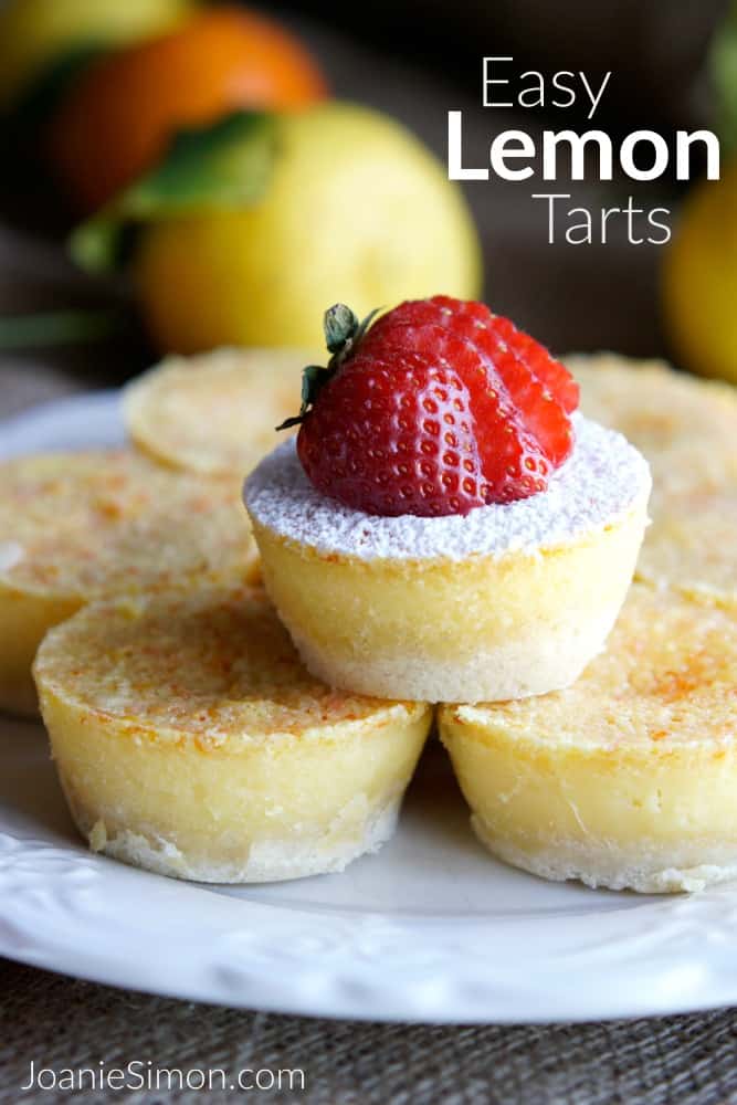 Easy Lemon Tarts with a twist of tangelo - a bright sunny way to celebrate spring