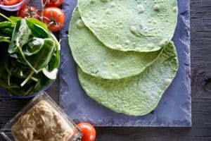 Green Spinach Flour Tortillas