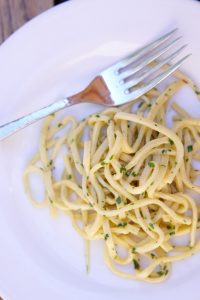 Spaghetti with Garlic Oil