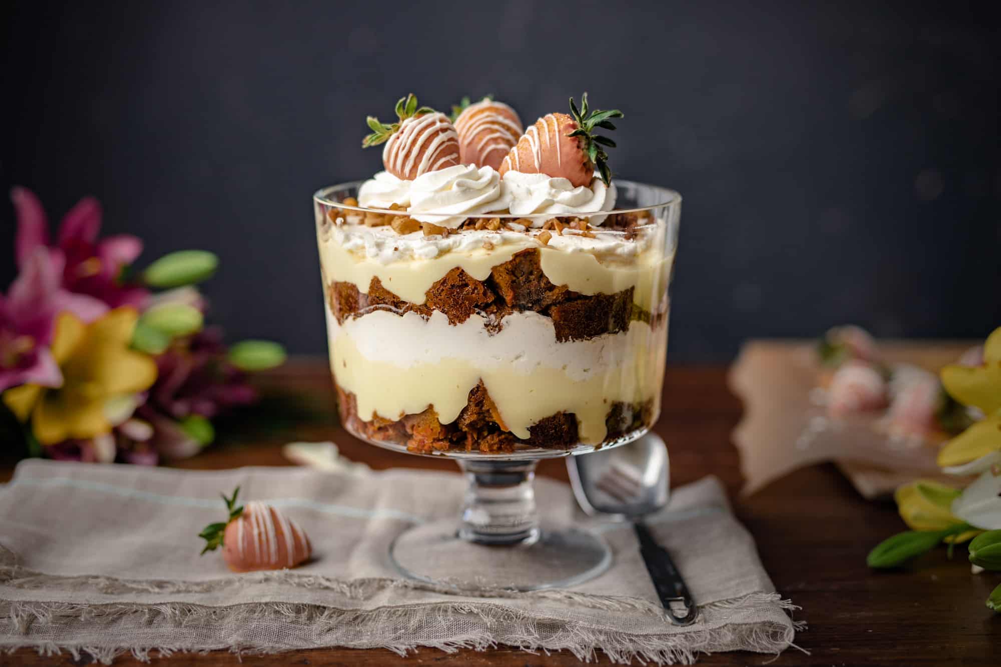 Homemade Carrot Cake Trifle With Cream Cheese Whip Joanie Simon