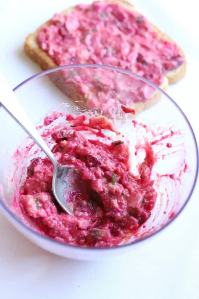 Egg Salad with Beets