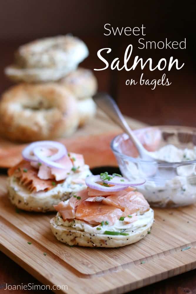 Homemade Smoked Salmon on Bagels