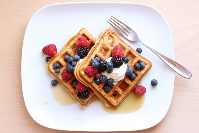 Sour Cream Belgian Waffle Recipe