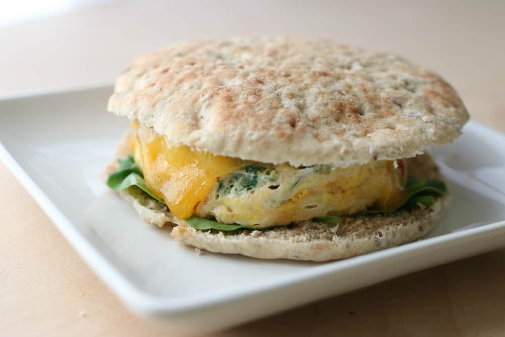 microwave egg sandwich