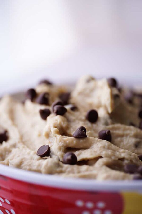 Chocolate Chip Cookie Dough Hummus | Joanie Simon