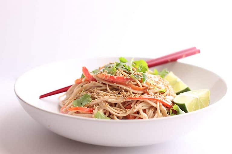 Soba Noodles With Peanut Sauce Joanie Simon