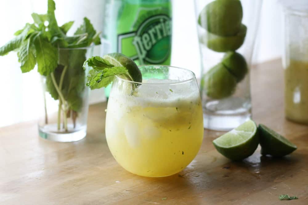 Pineapple & lime mocktail recipe