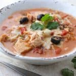 Mexican Chicken and Rice soup