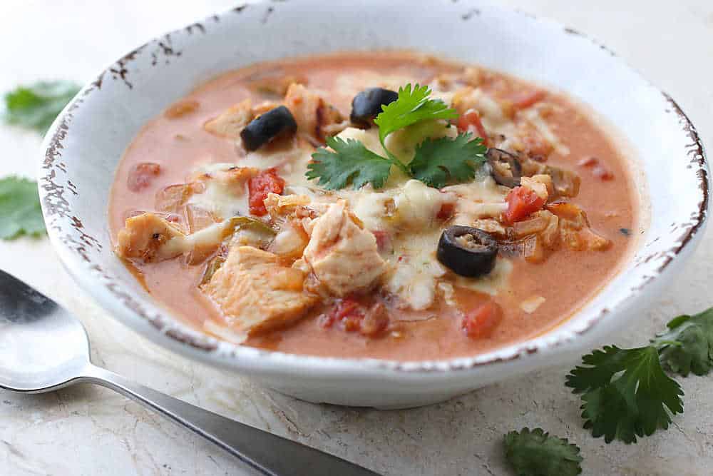 Mexican Chicken and Rice soup