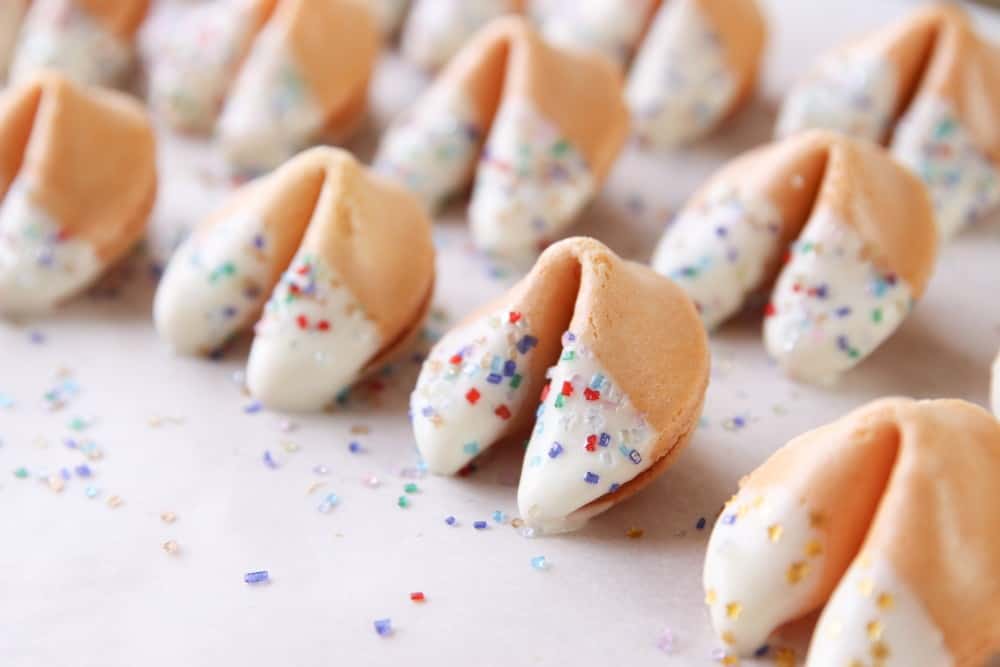 Dipped Fortune Cookies