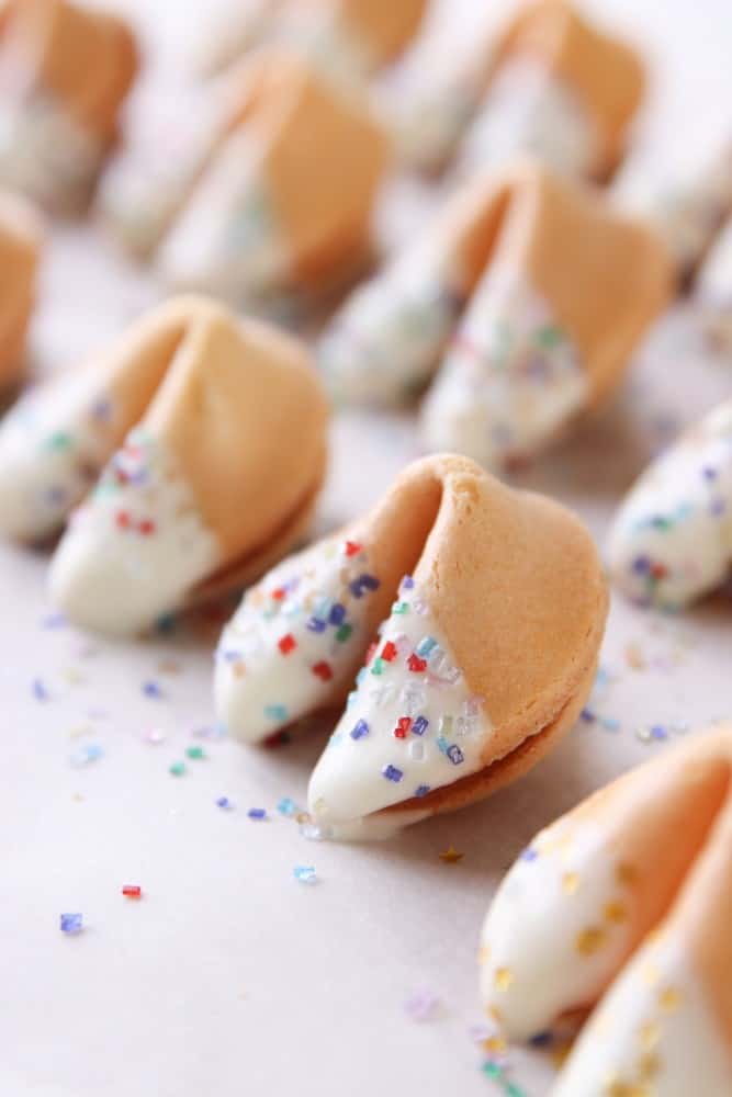 Dipped Fortune Cookies