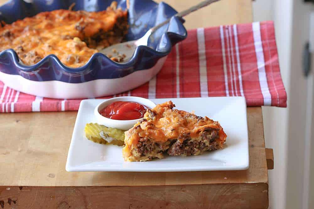 Impossible Cheeseburger Pie