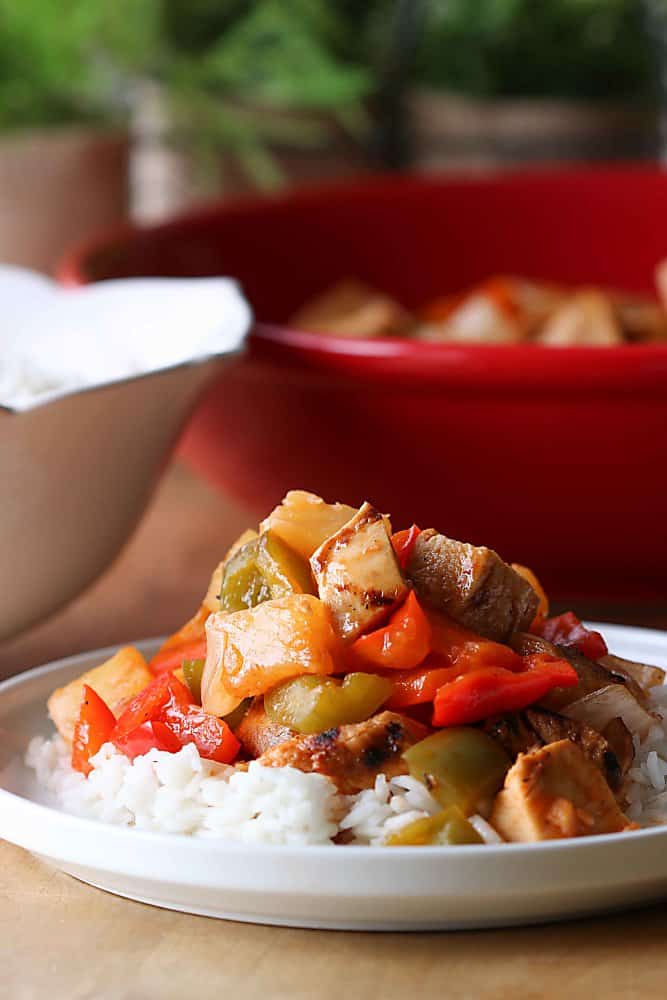 Sweet and Sour Chicken Lightened Up