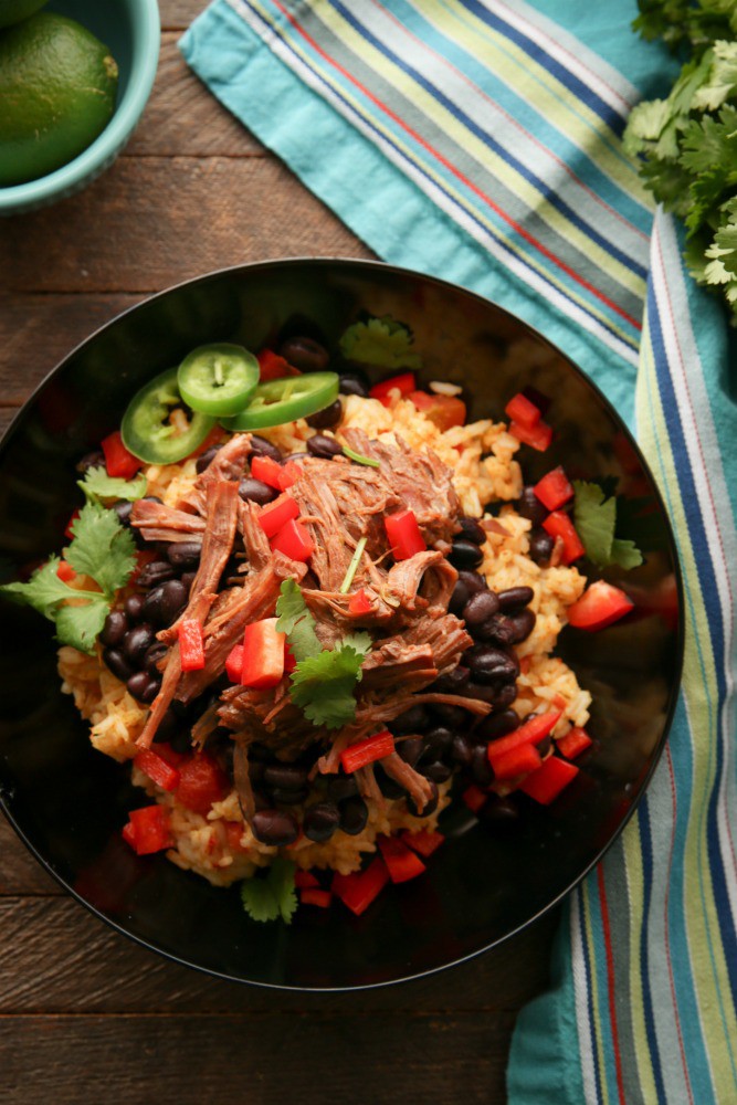 Pressure Cooker Barbacoa Burrito Bowl With Cilantro-Lime Rice - Recipes