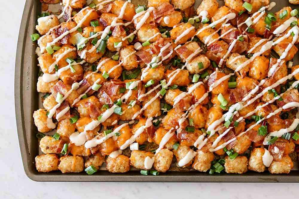 Loaded Tater Tots - Julie's Eats & Treats ®