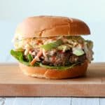 Buffalo Style Burger with Blue Cheese