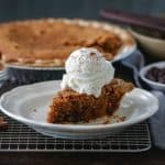 pumpkin chocolate chip cookie pie dessert