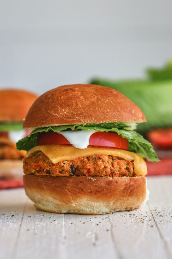 Pumpkin Veggie Burger-1 