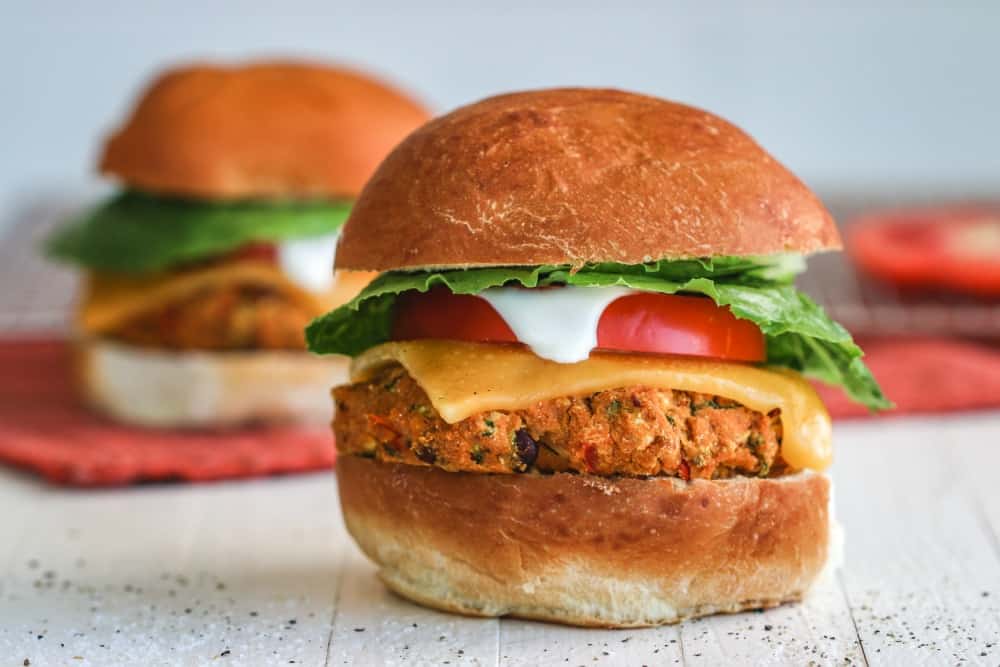 Pumpkin Veggie Burger