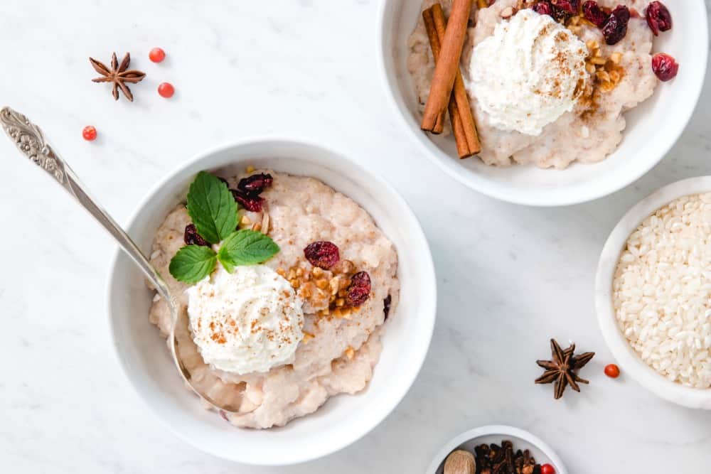 Instant Pot Rice Pudding with Cranberries