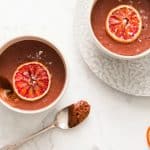 blood orange chocolate pots de creme