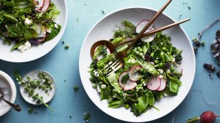 Early Summer Farmer's Market Salad with Cherries, Sugar Snap Peas, and Feta  - Joanne Eats Well With Others