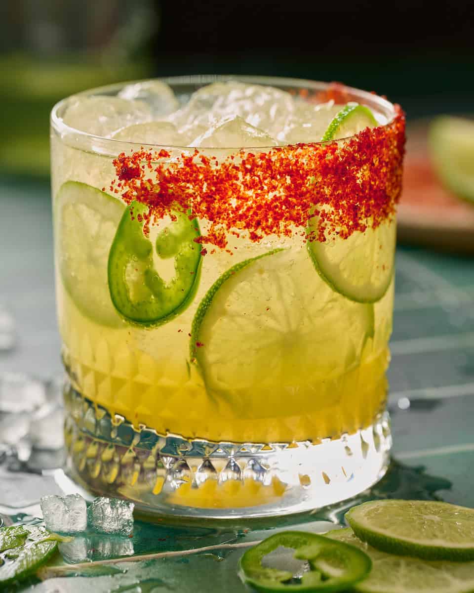 sugar free spicy margarita mocktail