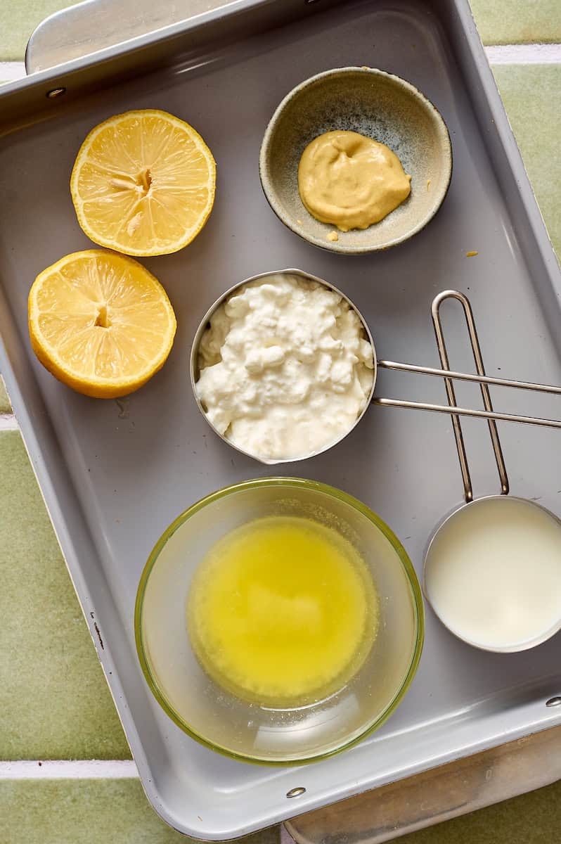 ingredients to make cottage cheese hollandaise