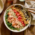 stetson chopped salad composed in a large serving bowl