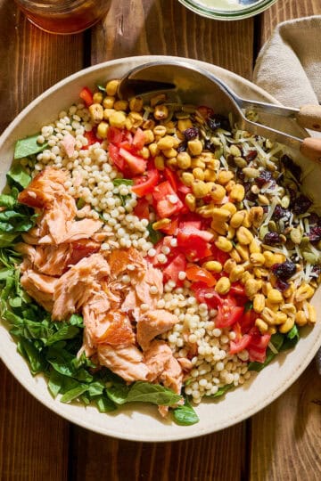 stetson chopped salad composed in a large serving bowl