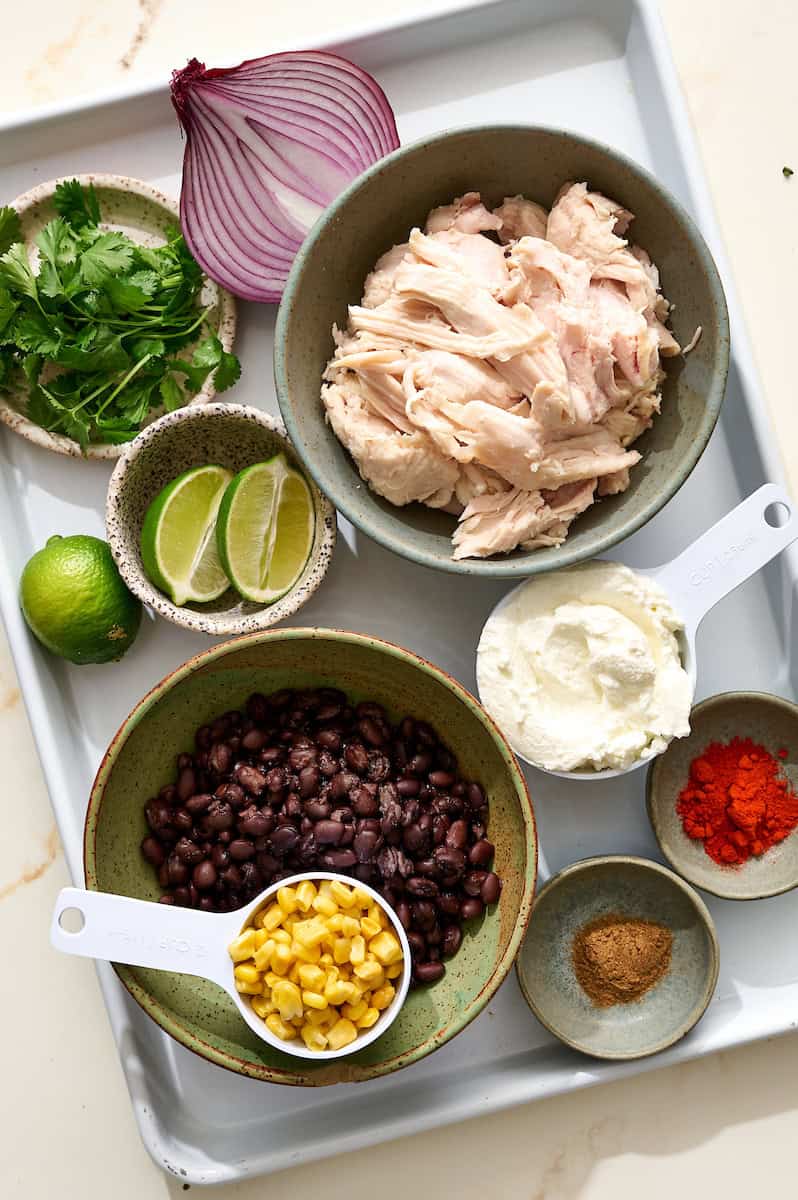 ingredients to make southwest chicken salad