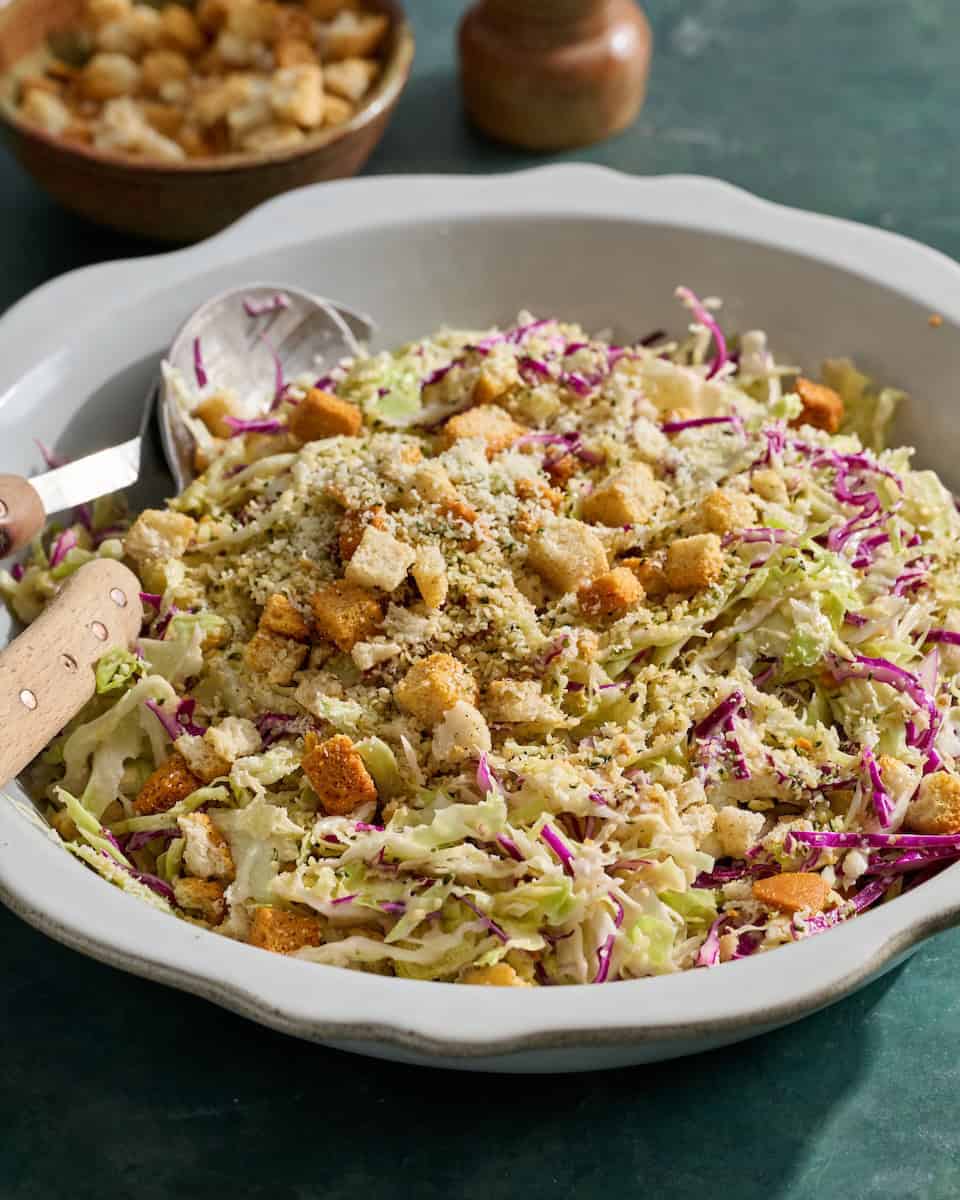 salad in a bowl ready to serve